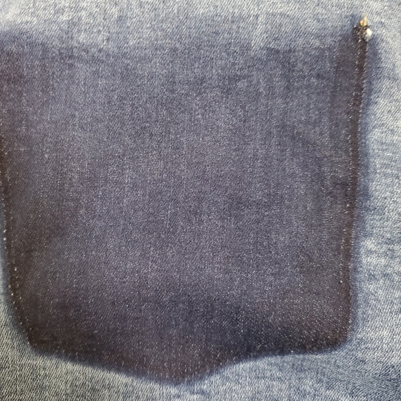 Indigo Rein Cropped Wide Leg Stretch Blue Jean - Picture 5 of 8